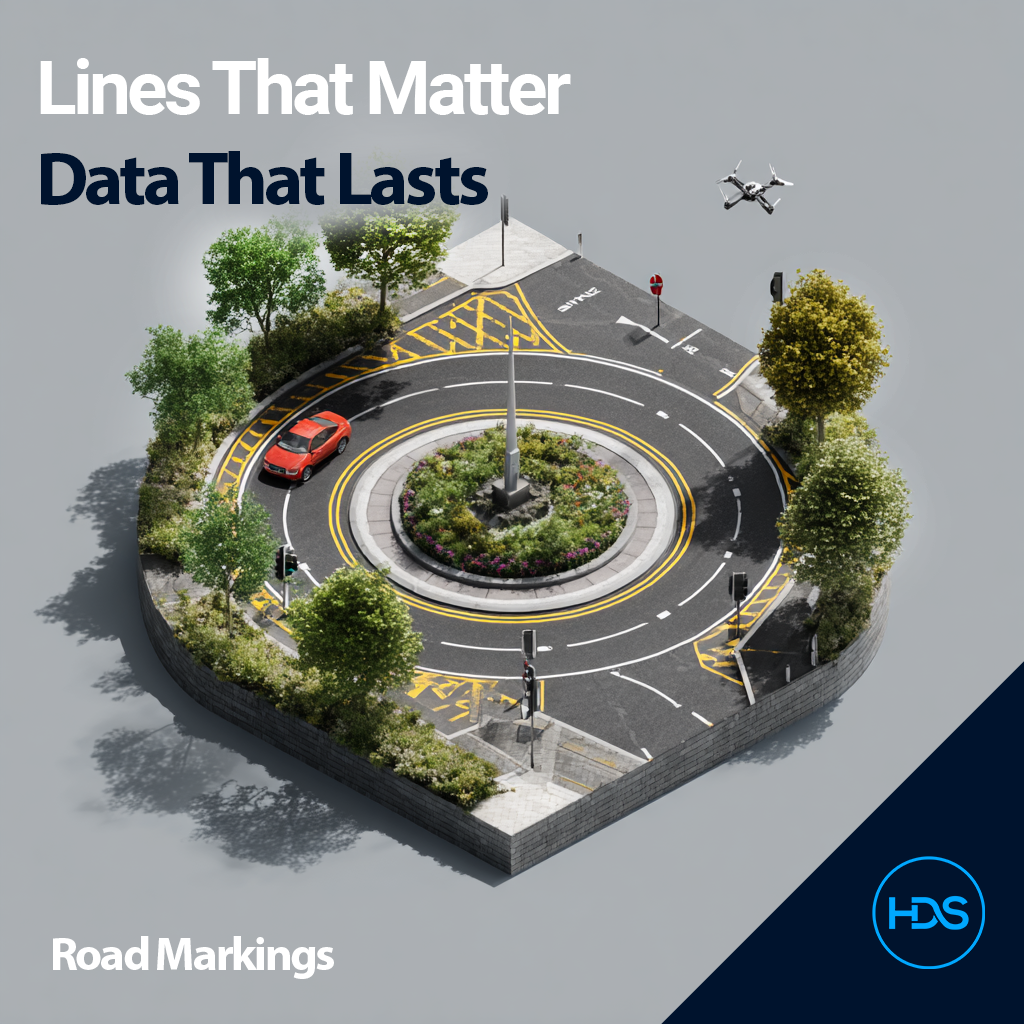 Lines That Matter Data That Lasts - Road Markings drone inspection services